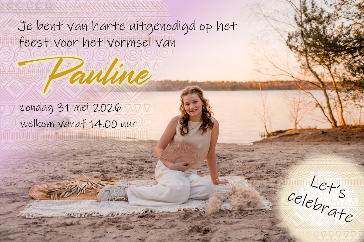 Vormsel uitnodiging